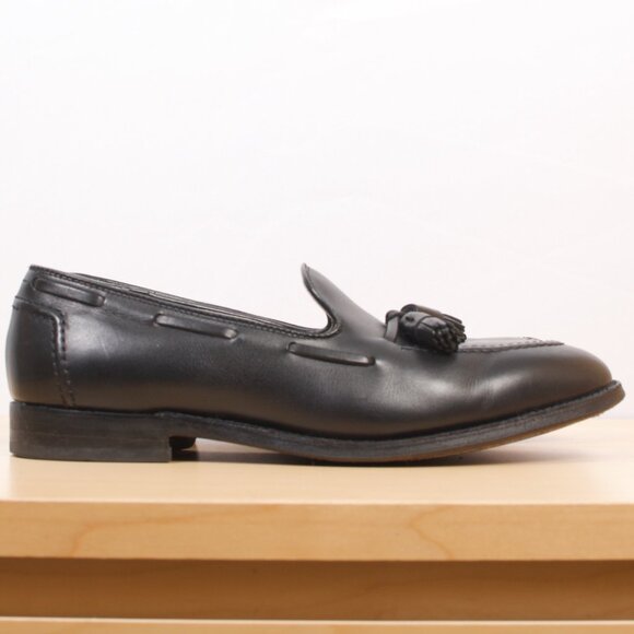 Alden 9.5 B/D Tassel Loafers Black Calfskin EUC Goodyear Welted - Picture 4 of 8